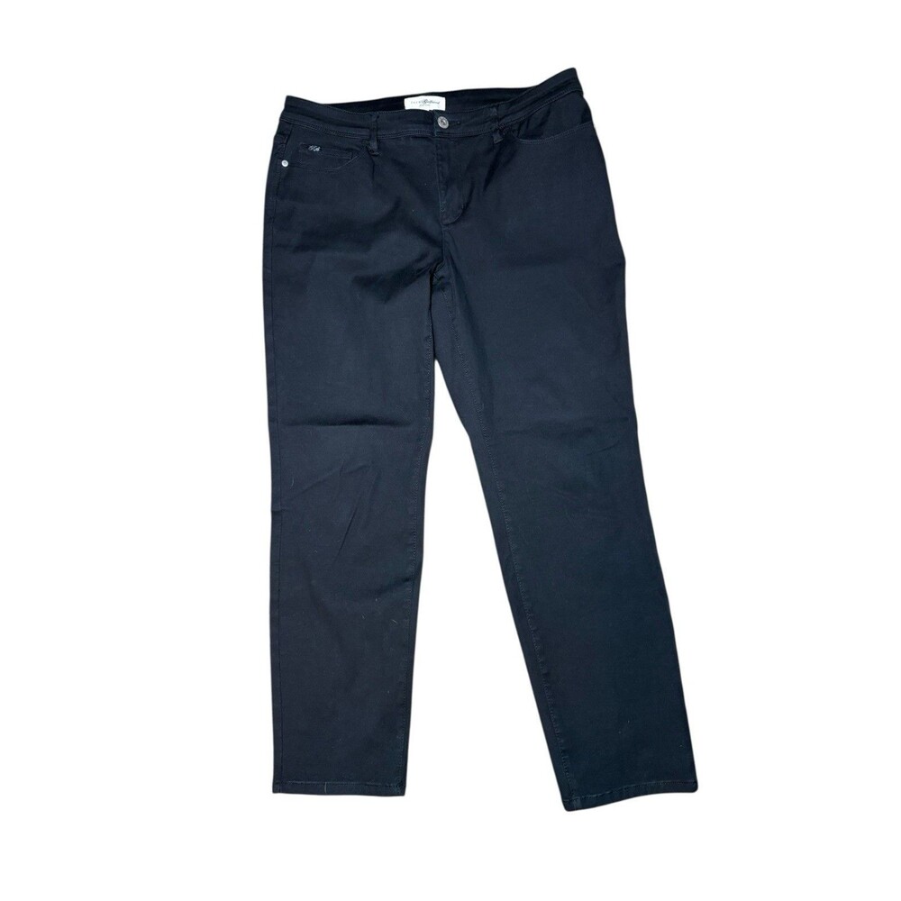 Jach's Girlfriend Black Denim Jeans Ladies 10 Straight Tapered